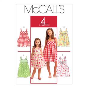 McCalls Pattern 5613 Children's/Girls' Dresses