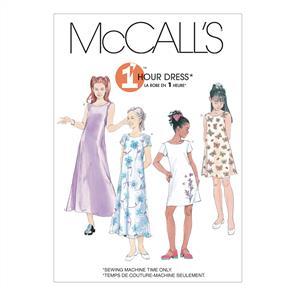 McCalls Pattern 6098 Girls' Dresses In 2 Lengths