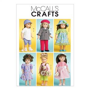 McCalls Pattern 6137 Doll Clothes For 18" (46cm) Doll