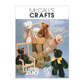 McCalls Pattern 6188 Stuffed Animals