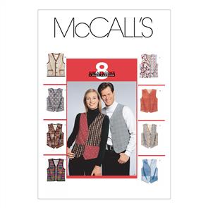 McCalls Pattern 6228 Misses'/Men's Lined Vests