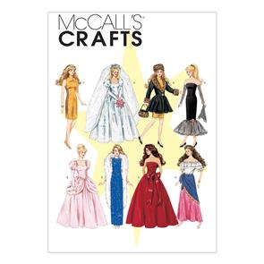 McCalls Pattern 6232 Fashion Doll Clothes