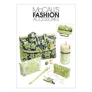 McCalls Pattern 6256 Project Tote, Knitting Needle/Scissor Cases & Yarn Holder