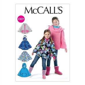 McCalls Pattern 6431 Children's/Girls' Ponchos