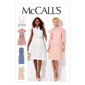 McCalls Pattern 6696 Misses' Dresses and Slip