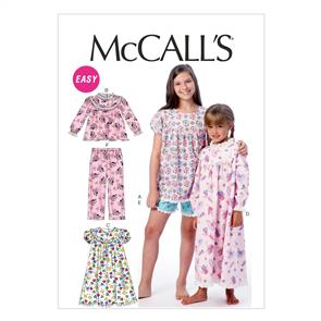 McCalls Pattern 6831 Children's/Girls' Tops, Gowns, Short and Pants