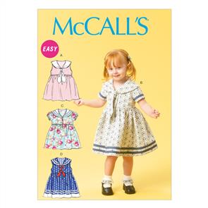 McCalls Pattern 6913 Toddlers' Dresses and Tie Ends