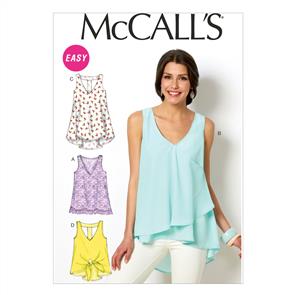McCalls Pattern 6960 Misses' Tops and Tunics