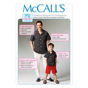 McCalls Pattern 6972 Men's/Boys' Shirt, Shorts and Pants