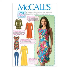 McCalls Pattern 7122 Misses' Tunic, Dresses and Leggings