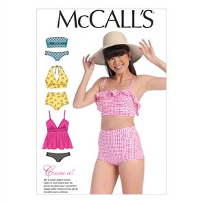 McCalls Pattern 7168 Misses' Swimsuits