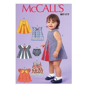 McCalls Pattern 7177 Infants' Dresses and Panties