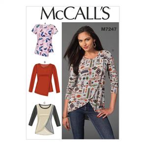 McCalls Pattern 7247 Misses' Tops