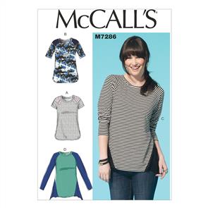 McCalls Pattern 7286 Misses' Tops