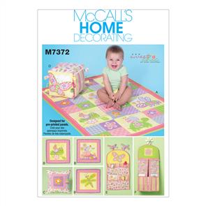 McCalls Pattern 7372 Nursery blanket, Pillow and Organization Accessories