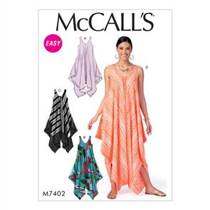 McCalls Pattern 7402 Misses' Dresses and Jumpsuit