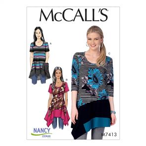 McCalls Pattern 7413 Misses'/Women's Tops