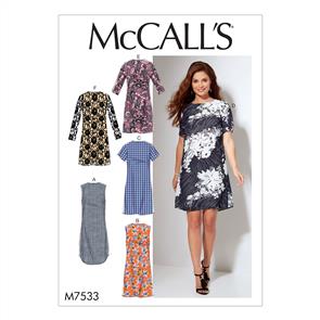 McCalls Pattern 7533 Misses'/Women's Fitted, Sheath Dresses