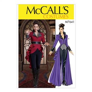 McCalls Pattern 7641 Misses' Jacket Costume with belt