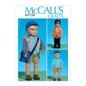 McCalls Pattern 7734 Clothes For 18" Doll