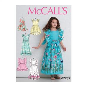 McCalls Pattern 7739 Children's/Girls' Dresses
