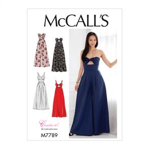 McCalls Pattern 7789 Misses' Dresses and Jumpsuits
