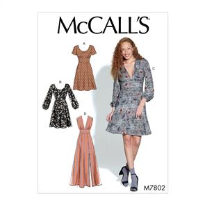 McCalls Pattern 7802 Misses' Dresses