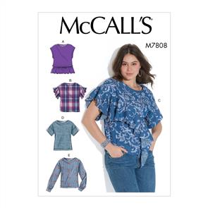 McCalls Pattern 7808 Misses' Tops