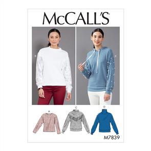 McCalls Pattern 7839 Misses' Tops