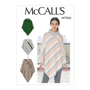McCalls Pattern 7846 Misses' Ponchos