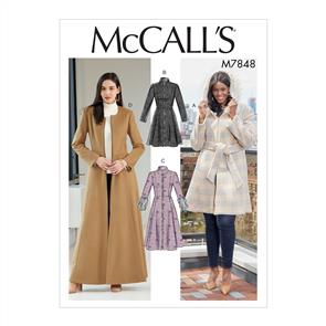 McCalls Pattern 7848 Misses'/Miss Petite & Women's/Women Petite Coats & belt