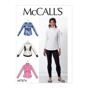 McCalls Pattern 7874 Misses' Tops and Leggings