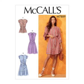 McCalls Pattern 7889 Misses'/Children's/Girls' Tops and Pants