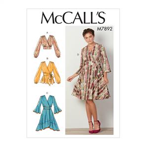 McCalls Pattern 7892 Misses' Tops and Dresses