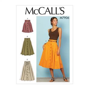 McCalls Pattern 7906 Misses' Skirts