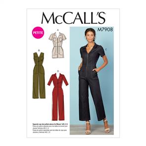 McCalls Pattern 7908 Misses'/Miss Petite Jumpsuits