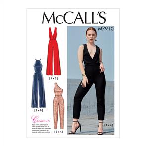 McCalls Pattern 7910 Misses' Jumpsuits