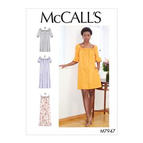 McCalls Pattern 7947 Misses' Dresses