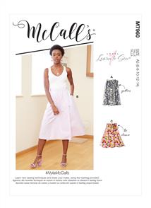 McCalls Pattern 7960 Misses' Skirts