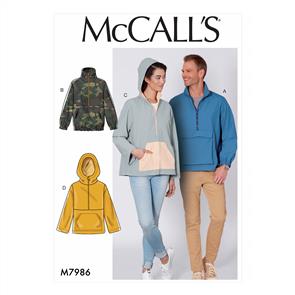 McCalls Pattern 7986 Misses' and Men's Jackets