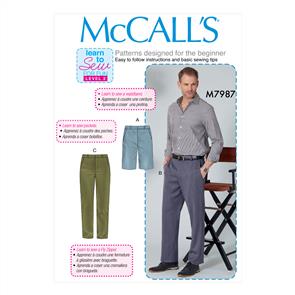 McCalls Pattern 7987 Men's Shorts and Pants
