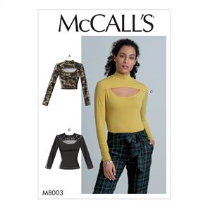 McCalls Pattern 8003 Misses' Tops
