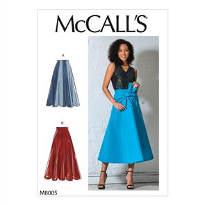 McCalls Pattern 8005 Misses' Skirts