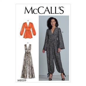 McCalls Pattern 8009 Misses' Romper and Jumpsuits