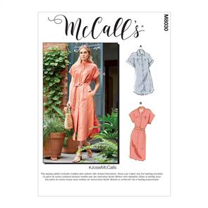 McCalls Pattern 8030 #Josie - Misses' Dresses & Belt