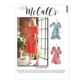 McCalls Pattern 8036 #Sasha - Misses' Dresses & Sash