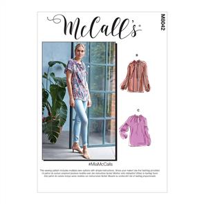 McCalls Pattern 8042 #Mia - Misses' Tops