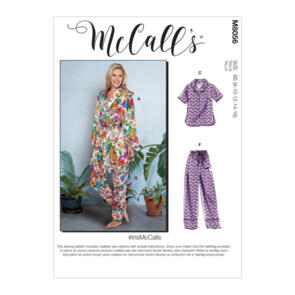 McCalls Pattern 8056 #Iris - Misses' Robe, Belt, Tops, Shorts and Pants