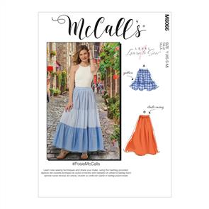 McCalls Pattern 8066 #Posie - Misses' Pull-On Gathered Skirts