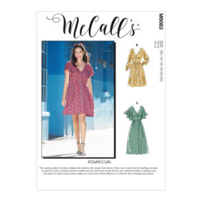 McCalls Pattern 8083 #Gia - Misses' Dresses & Belt